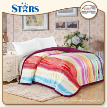GS-XYFSB001-04 OEKO-TEX flannel sherpa china blanket for bedroom